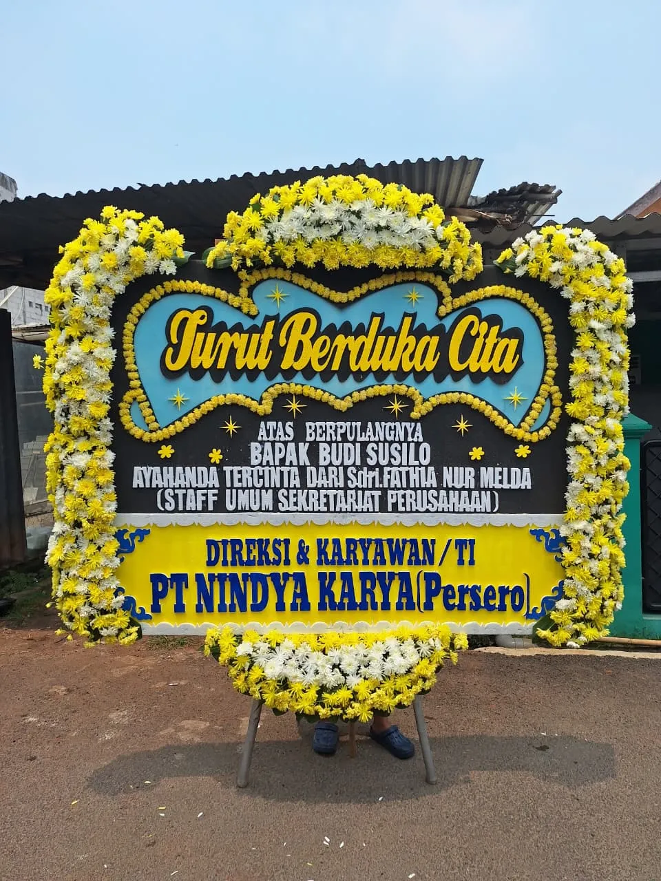 Bunga Papan Congratulations Kedai Kopi Doa Ibu